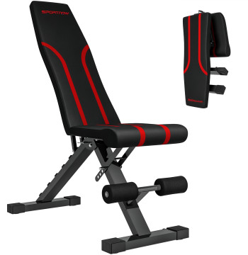 Banco de Abdominais Ajustável Banco de Musculação Dobrável para Treino de Corpo Completo em Casa Ginásio 82x35x42,5-107 cm Preto
