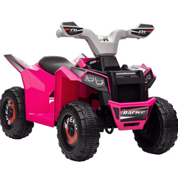 Quadric électrique pour les enfants 18-36 mois Batterie électrique 6V avec vitesse 2,5 km/h avant et mars retour 70x41.5x48.5 cm Rose