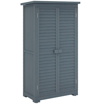 Armoire en bois 0,31 m2 87x46,5x160 cm Dressing extérieur en bois avec 2 portes et 2 gaines intérieures en bois