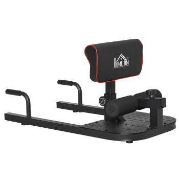 Sissy Squat 3 en 1 Machine à pointer pour les exercices abdominaux pousse Squats 50x97x56.5cm Noir et rouge