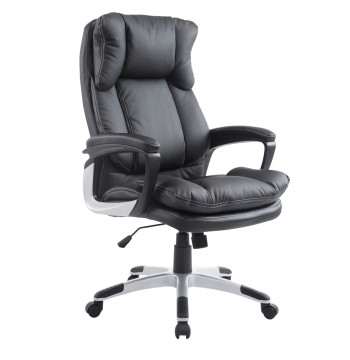 Sedia da ufficio girevole Sedia da ufficio ergonomica con supporto 5 ruote per braccioli e altezza regolabile 66x71x110-120.5 cm Nero