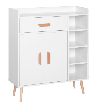 Armário Gabinete Móveis Multiuso para Sala de Jantar Sala de Estar Casa de Banho Corredor 80x29,5x96cm