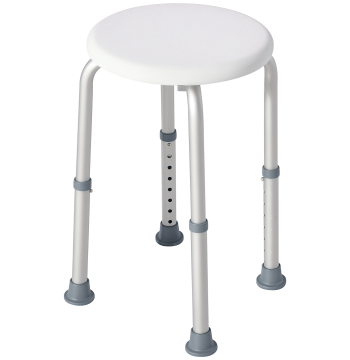 Banco de Duche Banco de Segurança para Duche com Altura Ajustável 32,2x41x35,5-54cm Branco