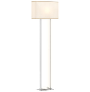 Lampada a pedale moderna 150 cm Lampada a pedale per soggiorno con schermo in tessuto interruttore di luce notturna e base in metallo per ufficio Dorm Stand Room 45x15x150 cm Bianco