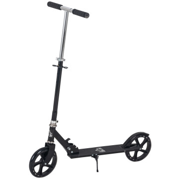 Trotinet pliable pour enfants de 7 à 14 ans avec guide réglable en 4 niveaux et frein 88x37x75-100cm noir