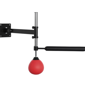 Balle de boxe pour adultes et adolescents 79x72x20cm noir et rouge